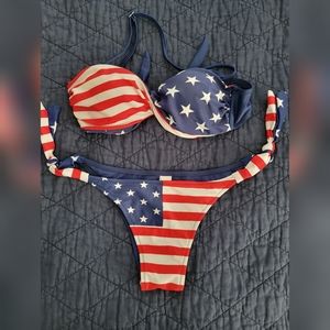 Adorme swim swear independence flag small